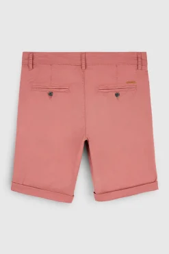 Teddy Smith Bermuda coupe chino SHORT CHINO BOIS DE ROSE BOISDEROSE New