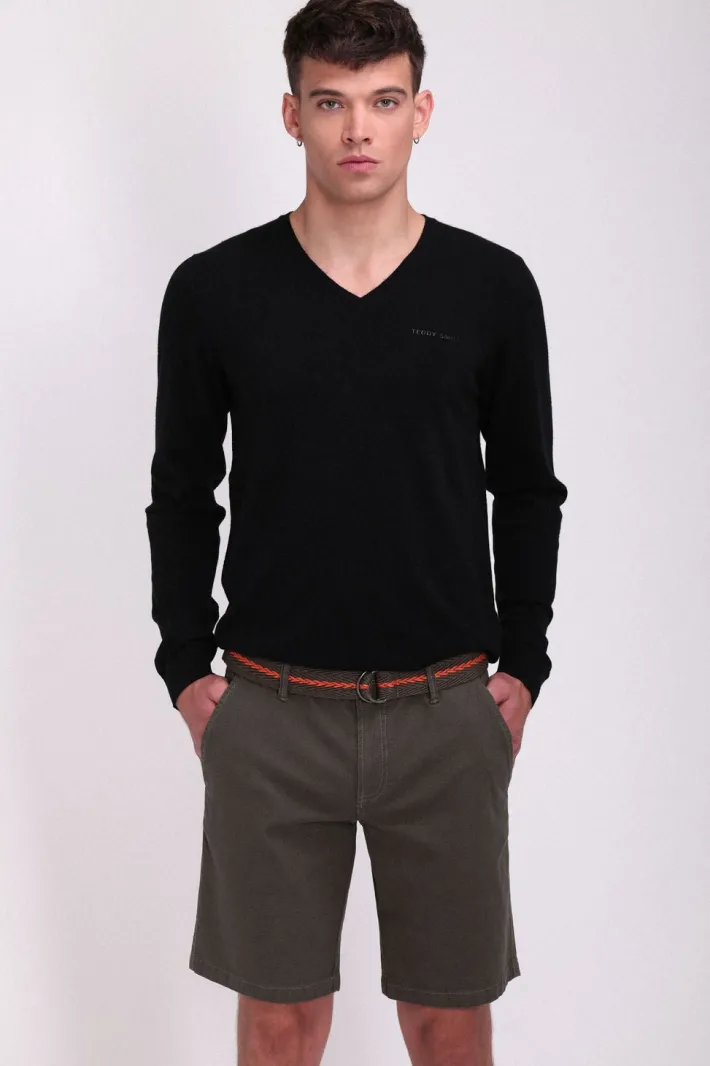 Teddy Smith Bermuda coupe chino STATON CHINO DEEP KAKI DEEPKAKI Clearance