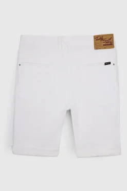 Teddy Smith Bermuda denim coupe 5 poches SCOTTY 3 REG BLANC Sale