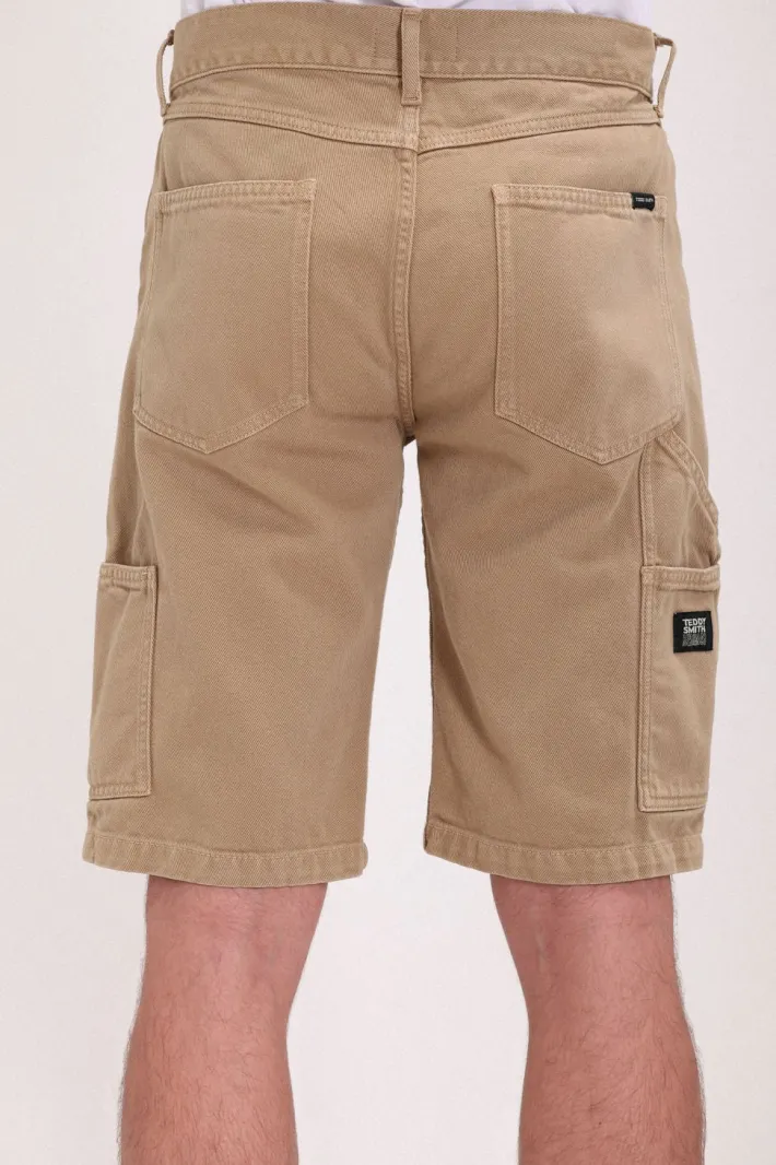 Teddy Smith Bermuda style charpentier S-CARPENTER SHO WORKER BEIGE Cheap