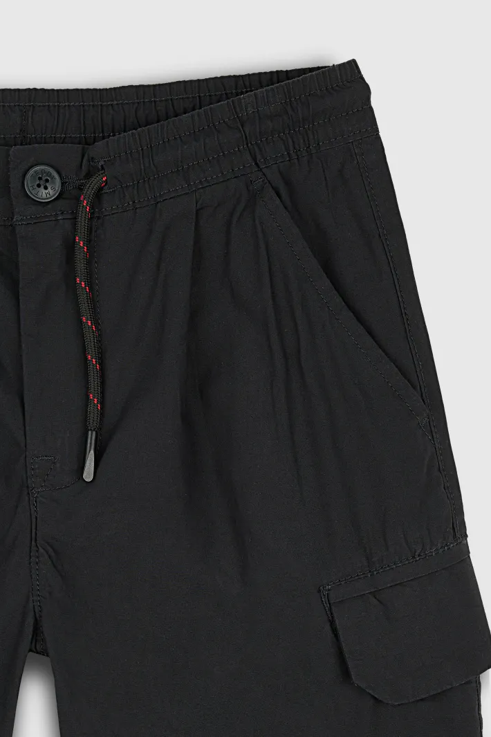 Teddy Smith Bermuda taille élastiquée S-SULLY CARGO JR CHARBON Outlet