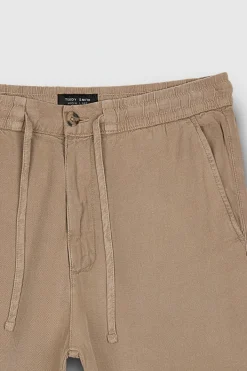 Teddy Smith Bermuda taille élastiquée S-PACO WOLF BEIGE WOLFBEIGE New