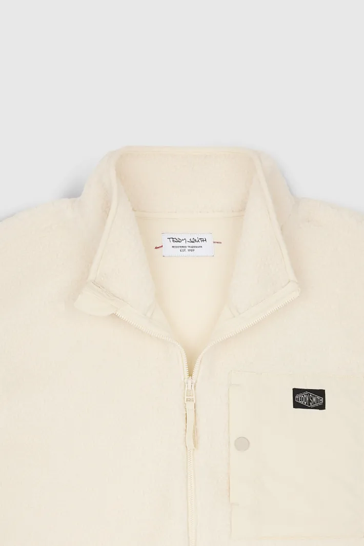 Teddy Smith Blouson B-FIELD BLANC IVOIRE BLANCIVOIRE Best Sale