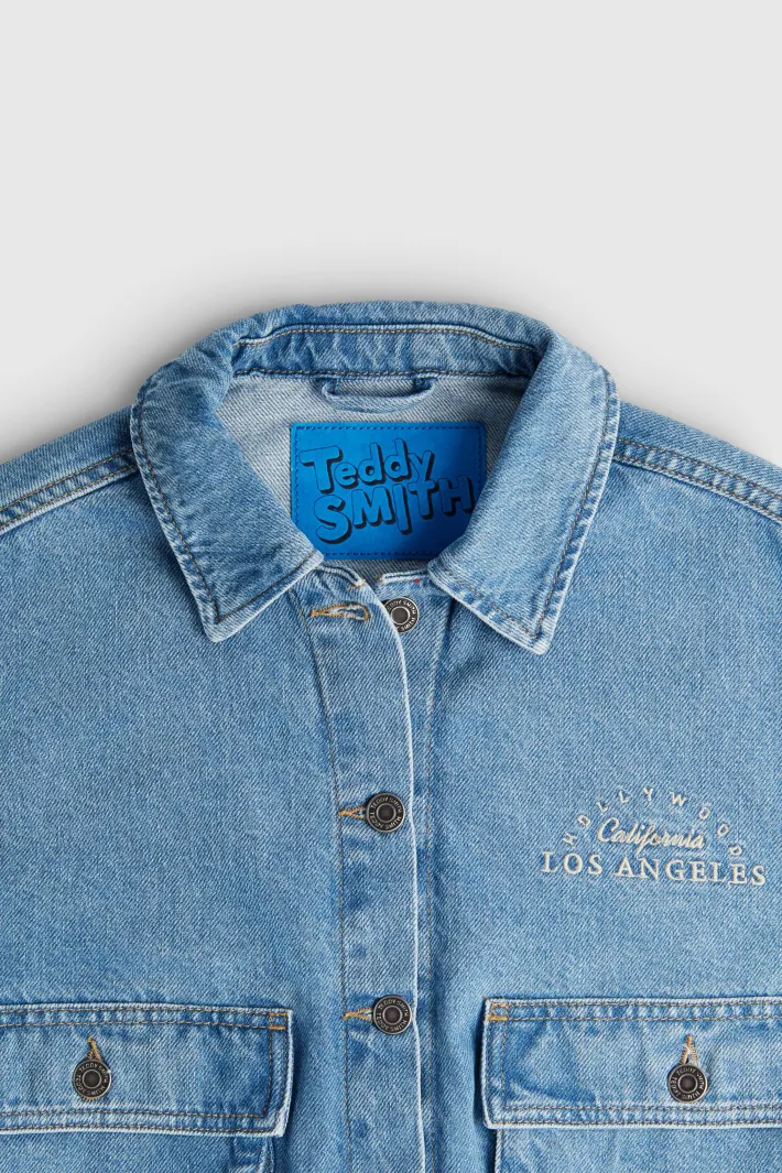 Teddy Smith Blouson B-JANE FRIPP/INDIGO CLAIR Online