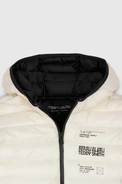 Teddy Smith Blouson B-MATHEW JR MIDDLE WHITE Flash Sale