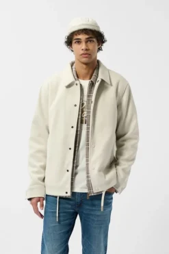 Teddy Smith Blouson B-ZACKO WARM BLANC IVOIRE CHINE Outlet
