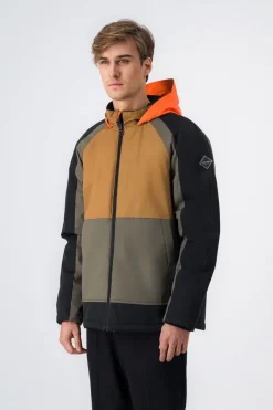 Teddy Smith Blouson déperlant à capuche SCOTT TURBULENCE KAKI Clearance