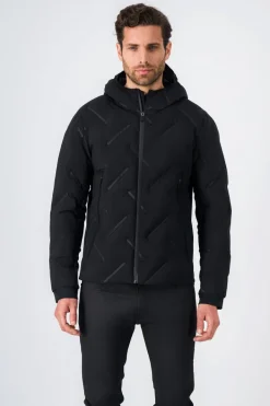 Teddy Smith Blouson effet matelassé à capuche JERK CHARBON Discount
