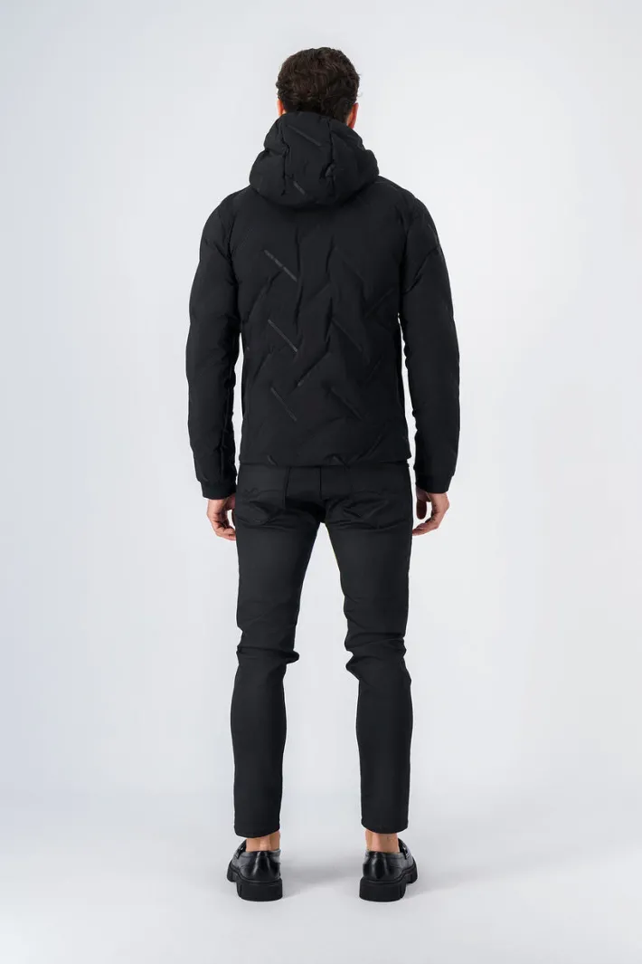 Teddy Smith Blouson effet matelassé à capuche JERK CHARBON Discount