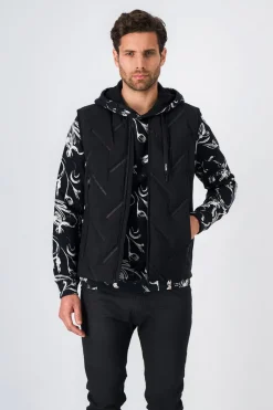 Teddy Smith Blouson effet matelassé sans manches JERKO CHARBON Best