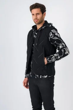 Teddy Smith Blouson effet matelassé sans manches JERKO CHARBON Best