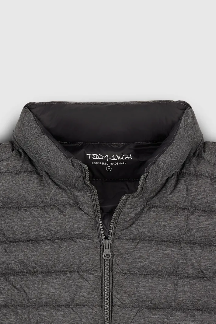 Teddy Smith Blouson léger col montant BLIGHT MELANGE BLACK MELANGEBLACK Cheap