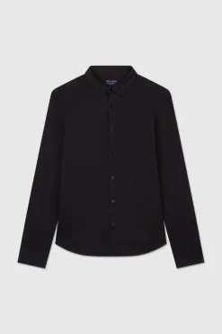 Teddy Smith Chemise à pinces avec col français C-GOPHER ML CHARBON Sale
