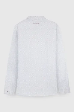 Teddy Smith Chemise à pinces avec col français CARTON ML BLANC/MICRO PRINT BLEU BLANC/MICROPRINTBLEU Cheap