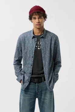 Teddy Smith Chemise à pinces col français CARTON ML TOTAL NAVY/BLEU/BLANC TOTALNAVY/BLEU/BLANC Cheap