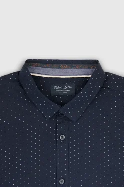Teddy Smith Chemise à pinces col français CARTON ML DARK NAVY/WHITE 2 DARKNAVY/WHITE2 Best