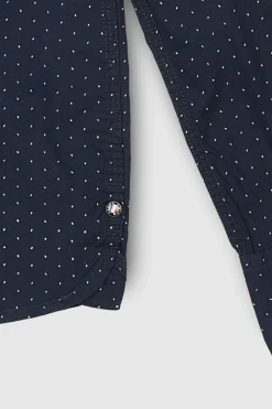Teddy Smith Chemise à pinces col français CARTON ML DARK NAVY/WHITE 2 DARKNAVY/WHITE2 Best