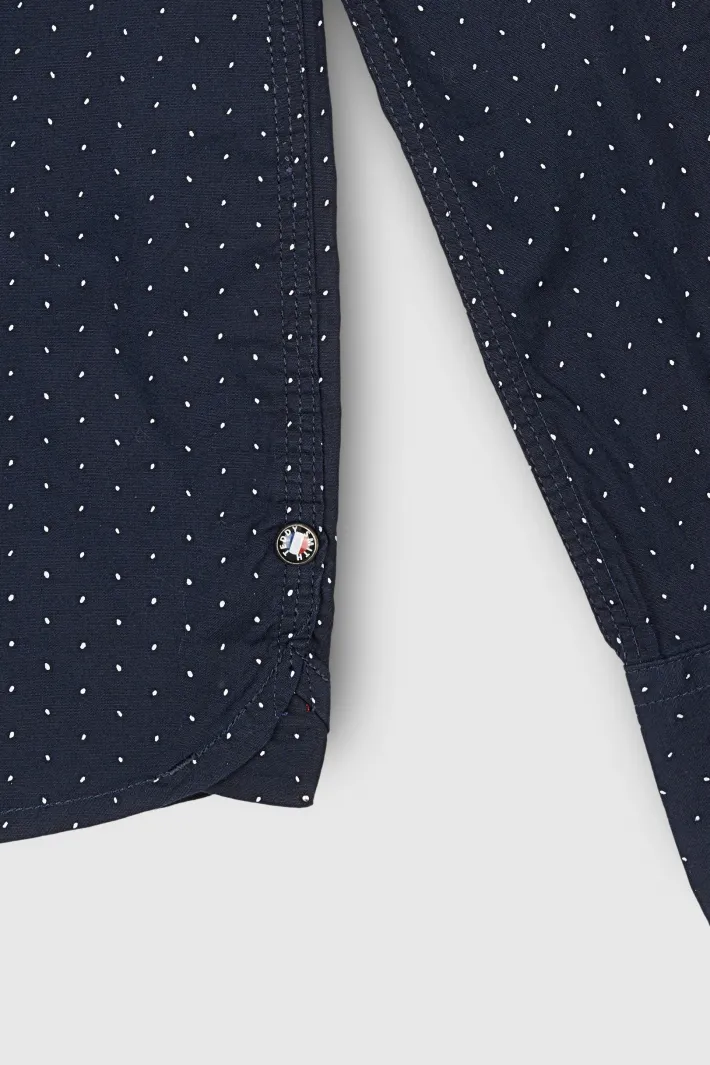 Teddy Smith Chemise à pinces col français CARTON ML DARK NAVY/WHITE 2 DARKNAVY/WHITE2 Best