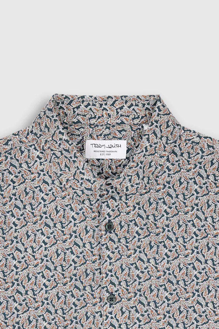 Teddy Smith Chemise C-BARCLAY ML VERT SCARABE VERTSCARABE Outlet