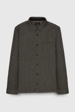 Teddy Smith Chemise C-FARES ML CHARBON Cheap