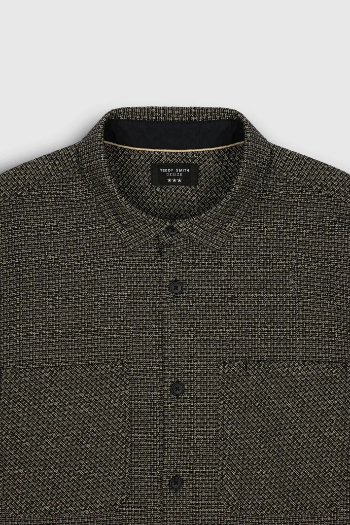 Teddy Smith Chemise C-FARES ML CHARBON Cheap