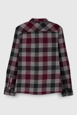 Teddy Smith Chemise C-Marcus ML DARK WINE DARKWINE Discount