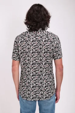 Teddy Smith Chemise col français à pinces C-ARLRIC MC SOFT GREGE SOFTGREGE Clearance