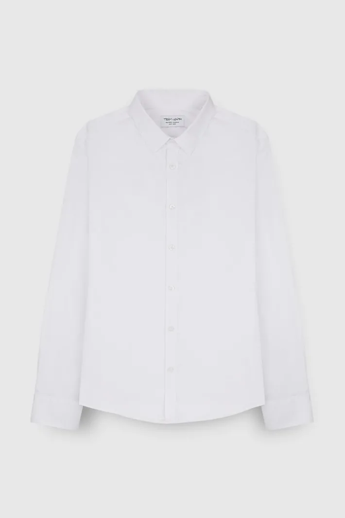 Teddy Smith Chemise C-OSWALD ML BLANC Discount