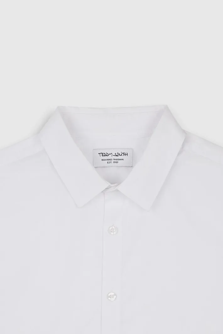Teddy Smith Chemise C-OSWALD ML BLANC Discount