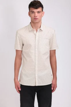 Teddy Smith Chemise CUT MC MIDDLE WHITE MIDDLEWHITE Sale