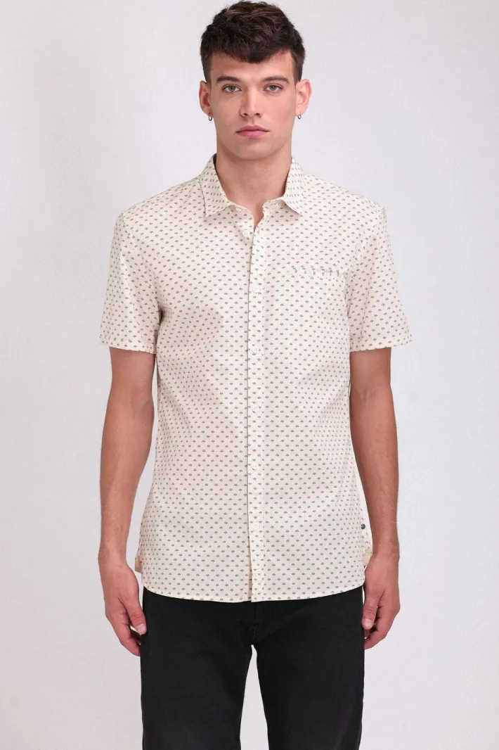 Teddy Smith Chemise CUT MC MIDDLE WHITE MIDDLEWHITE Sale