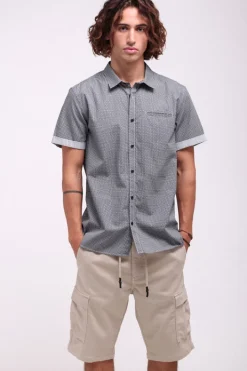 Teddy Smith Chemise CUT MC NATUREL Fashion