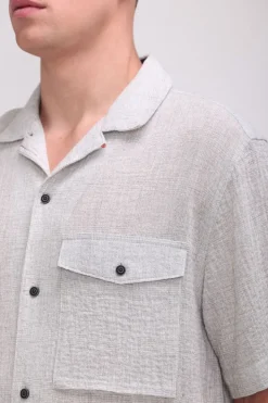 Teddy Smith Chemise droite manches courtes C-SELIM MC BLANC IVOIRE CHINE BLANCIVOIRECHINE Sale