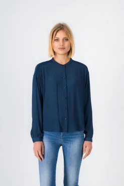 Teddy Smith Chemise fluide KIM METAL BLUE Shop