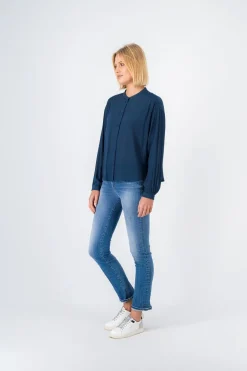 Teddy Smith Chemise fluide KIM METAL BLUE Shop
