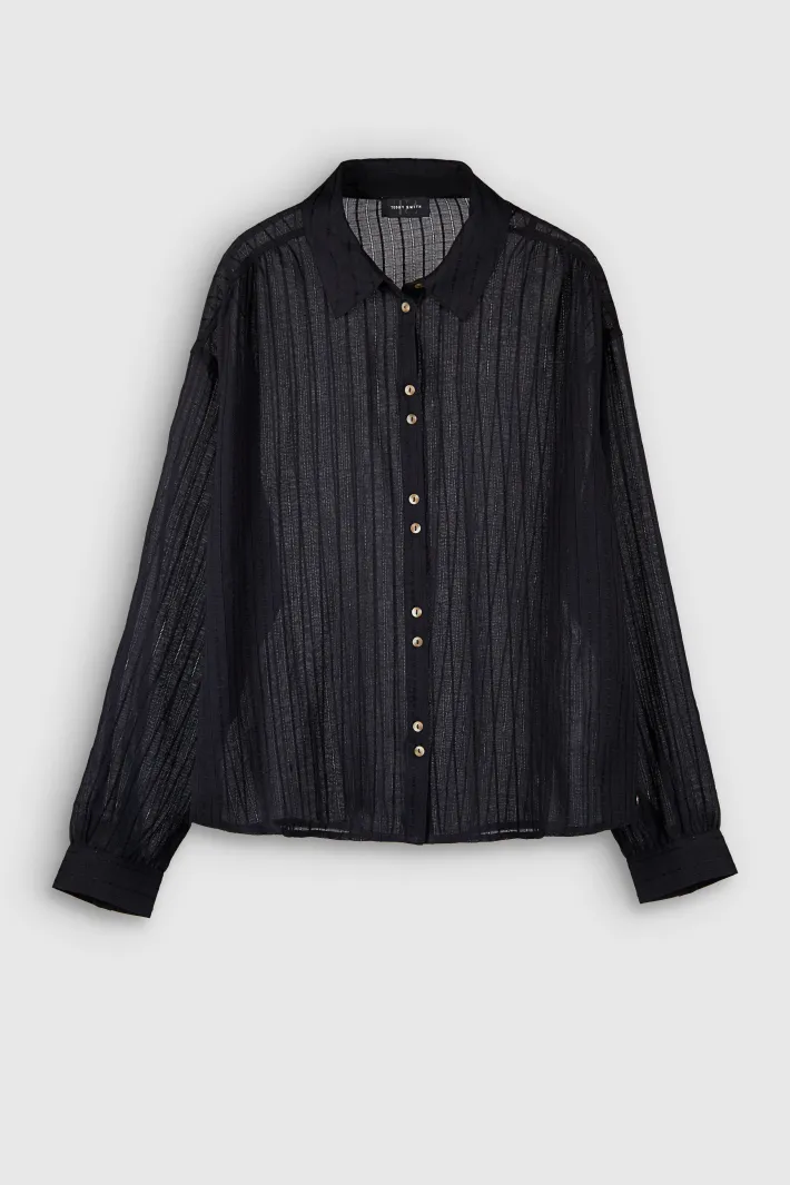 Teddy Smith Chemise fluide manches longues C-KAT NOIR Store