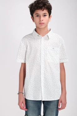 Teddy Smith Chemise manches courtes C-HOOK MC JR BLANC New