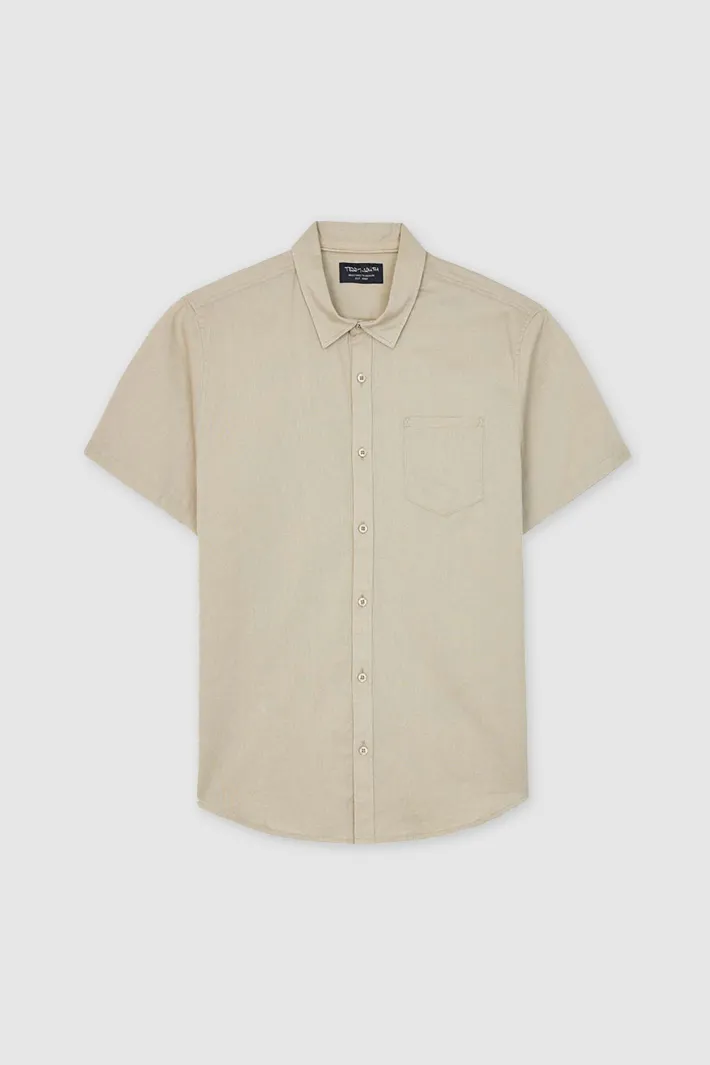 Teddy Smith Chemise manches courtes C-AZIN MC BEIGE DUNE Best
