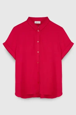 Teddy Smith Chemise manches courtes en viscose C-ELLIE JAFFY PINK JAFFYPINK Store