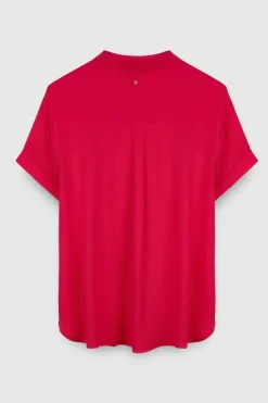 Teddy Smith Chemise manches courtes en viscose C-ELLIE JAFFY PINK JAFFYPINK Store