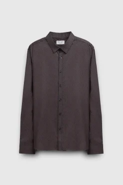 Teddy Smith Chemise manches longues CARTON ML STRET TOTAL NAVY/MICRO DOTS TOTALNAVY/MICRODOTS Outlet