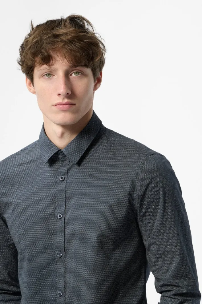 Teddy Smith Chemise manches longues CARTON STRET TOTAL NAVY/MICRO FLORAL Hot