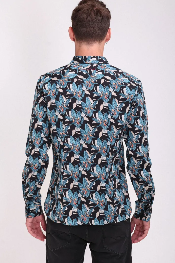 Teddy Smith Chemise manches longues CARTON ML CHARBON FLOWER CHARBONFLOWER Online