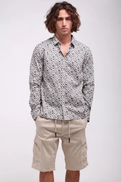 Teddy Smith Chemise manches longues CARTON ML NATUREL/FLORAL Store
