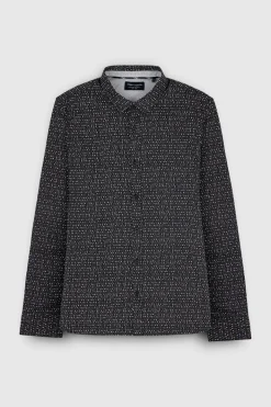 Teddy Smith Chemise manches longues CARTON ML CHARBON/MOTIF 1 CHARBON/MOTIF1 Flash Sale