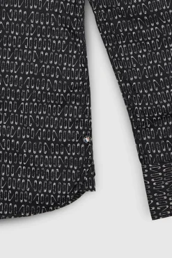 Teddy Smith Chemise manches longues CARTON ML CHARBON/MOTIF 1 CHARBON/MOTIF1 Flash Sale