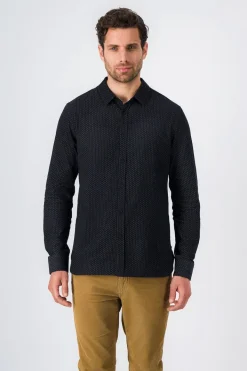 Teddy Smith Chemise manches longues en velours CARTON VELVET ML DARK NAVY Online
