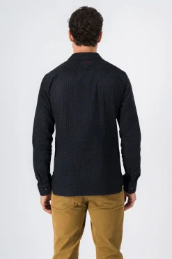 Teddy Smith Chemise manches longues en velours CARTON VELVET ML DARK NAVY Online