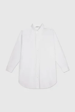 Teddy Smith Chemise oversize en coton BASILY BLANC Discount