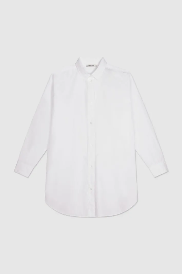 Teddy Smith Chemise oversize en coton BASILY BLANC Discount